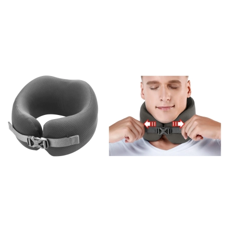 Poduszka podróżna Easy NAP szara L